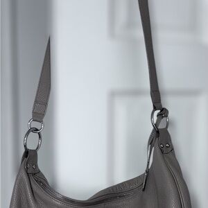 Furla Light Griege Leather Shoulder Bag